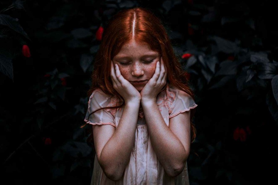 alone child children close up