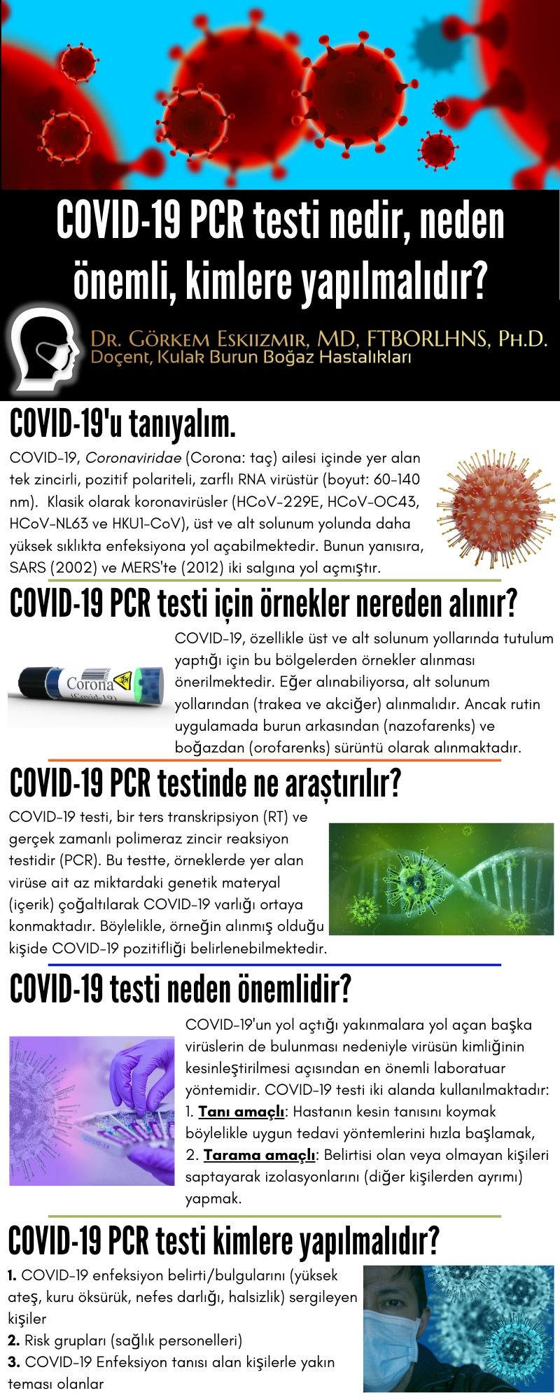 COVID-19 PCR testi nedir, neden önemli, kimlere yapılmalıdır?